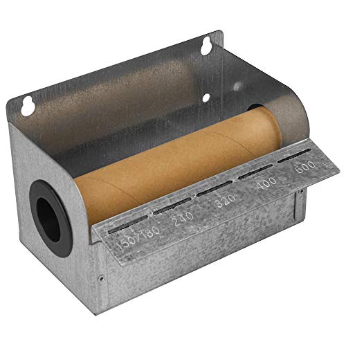 Peachtree Woodworking Supply Steel Sandpaper Dispenser for 1" Wide x 20' Long Rolls with A Minimum of a 1-1/2" Center Opening - Sandpaper Not Included