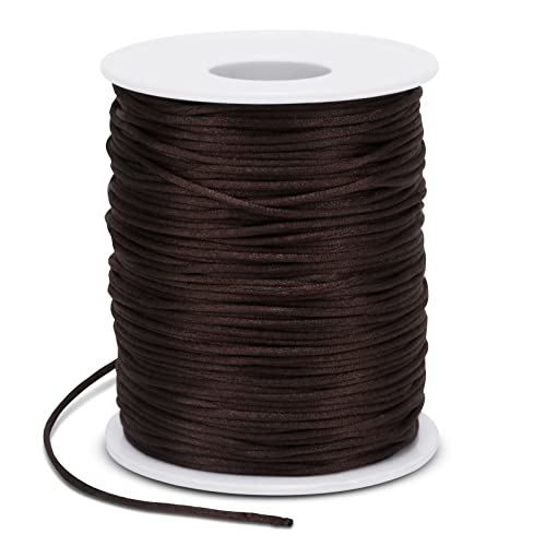 LEREATI Satin Cord 1.5mm x 100m Nylon Cord Bracelet Thread