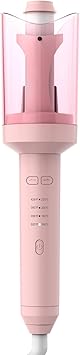 Automatic Rotating Curling Iron 1 Inch Automatic Hair Curler Dual Voltage Portable for Worldwide Travel Hair Curling Wand for Long Hair Easy to Use Ceramic Anti-Scald Tangle-Free for All Hair Types