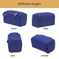 ONEGenug Kulturbeutel Reise Kulturtasche Herren & Damen Kosmetiktasche Zum Aufhängen Waschtasche für Jungen & Mädchen Blau – Ansicht 3