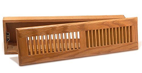 Accord Aobbol18 Oak Baseboard Register, 18-Inch(Duct Opening Measurement), Light Finish #TOP3