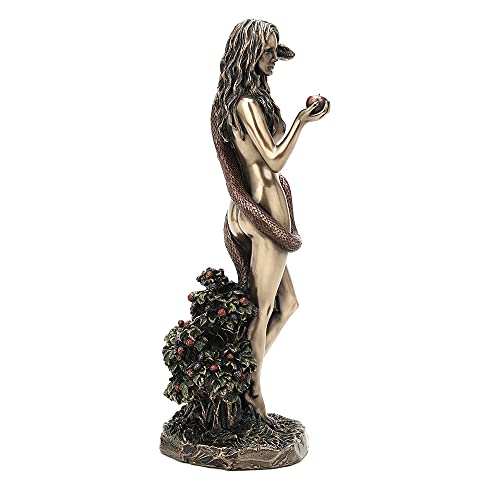 Escultura religiosa de resina bronceada de 9.5 pulgadas miniatura 3