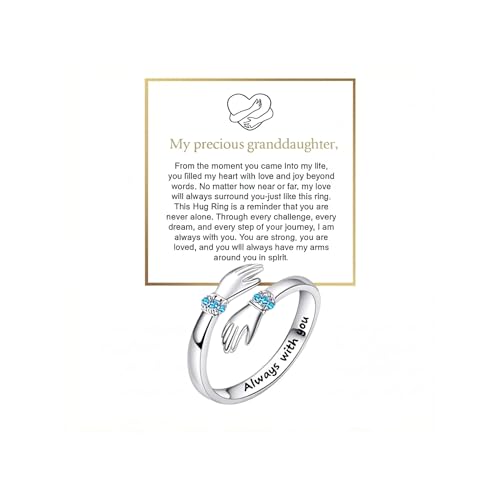Someki �n�O�����O �����p Always With You �V���o�[�����O Grandma Hug Hope Ring �N���X�}�X�a�����M�t�g �����p, ����, �W�F���X�g�[���Ȃ�
