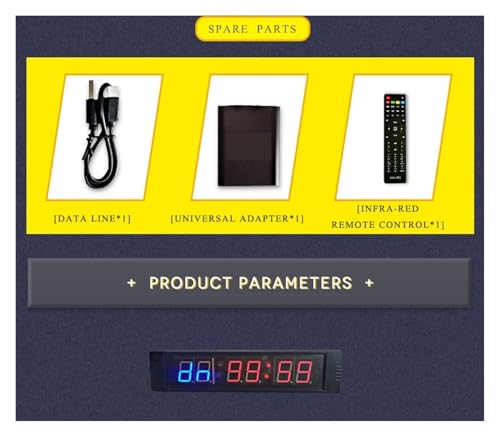 Cronómetro digital para gimnasio con control remoto miniatura 5