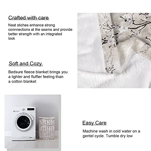 Hommomh 50" X 80" Blanket Comfort Warmth Soft Cozy Air Conditioning Easy Care Machine Wash Sakura Branches Japanese Sun And Reflection #TOP6