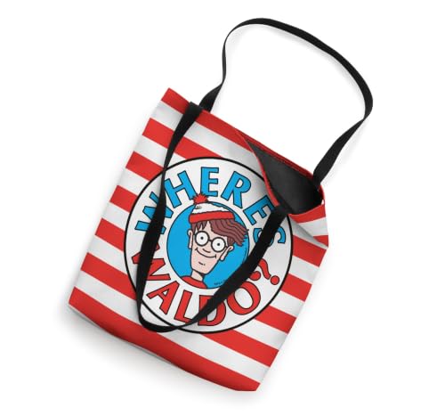 Bolso tote con logo y pose clásica de Where’s Waldo en frente y detrás miniatura 2