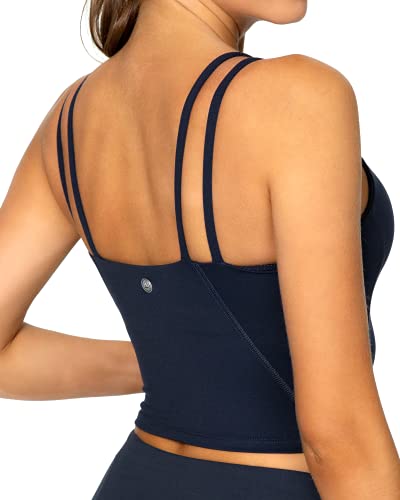 GYM RAINBOW Womens Double Strap Sports Bra, Padded Tank Top Fitness Running Yoga Workout Crop Tops - Image 4