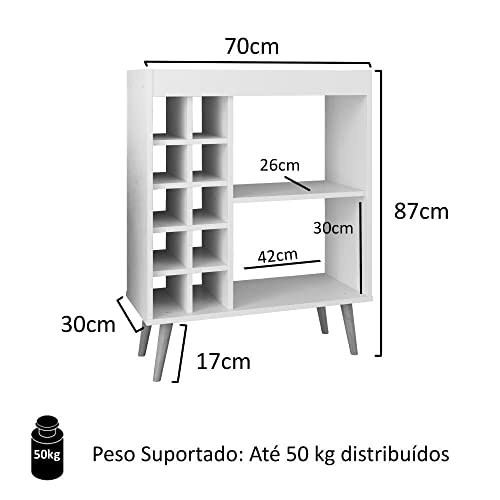 Aparador Bar com Adega Sonatta - Preto - RPM Móveis