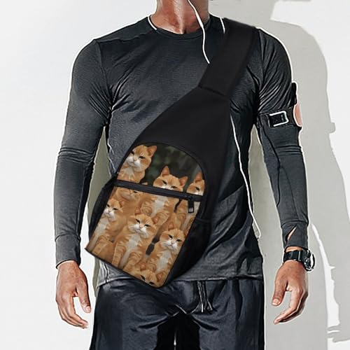 Mochila bandolera casual para mujer y hombre miniatura 7