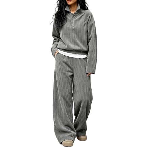Drymnoc Sweatsuits Women 2 Piece Outfit Workout Sets Fall Fashion Clothing