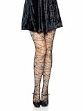 Leg Avenue Women's Distressed Net Pantyhose, Black, One Size