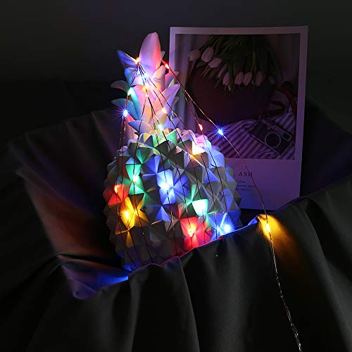 Andoer Carga USB portátil INS Estrelas do céu Decoração piscando 5 metros 50 lâmpadas 8 funções de l