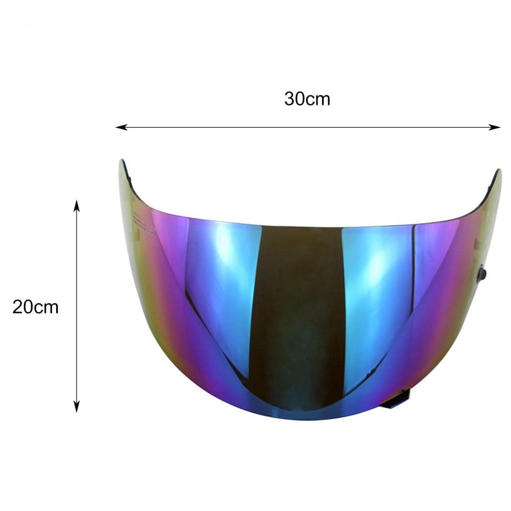 Lente per casco da moto, , Lente visiera del casco moto, obiettivo ad alta flessibilità dell'obiettivo UV. Protezione Cassaforte Full Face Motorcycle Casmet Lens Fit Compatibile con CL-16 / CL-17 / CL