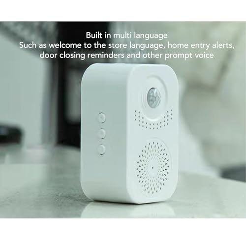 Bewegungsaktivierter Sprachplayer, PIR-Infrarot-Bewegungssensor, Aktivierter Soundlautsprecher mit USB-Kabel, Türbegrüßungsalarm für den Laden, den Fabriksupermarkt
