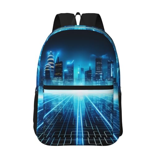 PHAYAH Mochila casual para laptop com estampa de árvore frutífera no pico, para homens e mulheres, meninos e meninas, mochila leve, Fortaleza da Luz, One Size