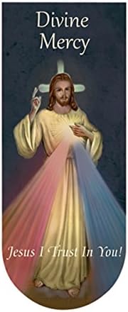 The Divine Mercy Jesus Christ Magnetic Folding Bookmark, 3 1/8 Inch