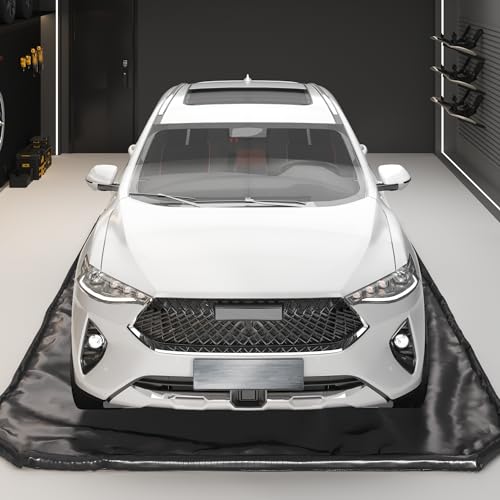 Dnyker GARAGE FLOOR MAT 8.6' X 20’, Heavy Duty Waterproof Non-Slip Garage Floor Mat, Prevention From Oil, Rain, Mud And Snow cover