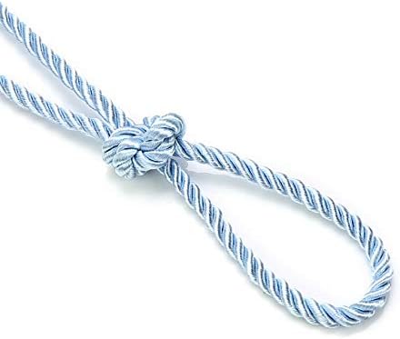 6mm Silky Barley Twist Cord Rope Braid 3 Ply & Matching 16mm Flanged Insertion Piping Furnishing Upholstery Crafts Trimming,36 Colors. High Strength, Neotrims. 1 Yard, Antique Cream (Cord)