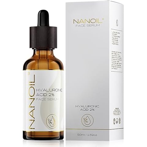 Nanoil Hyaluronic Face Serum 50ml - Illuminating, Smoothing & Ultra-Hydrating Face Serum with Hyaluronic Acid Cover