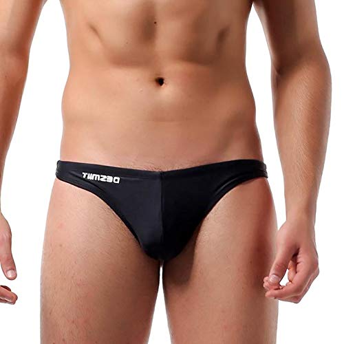 Men's Modern Sexy Swimwear Solid Bikini Cut Muscular Man Swim Briefs