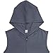 DCEHGEW Men's Sleeveless Hoodie Zip-Up Tank Top Lightweight Quick-Dry Athletic Gym Workout Sports Running Basketball Vest-Black-2Xl