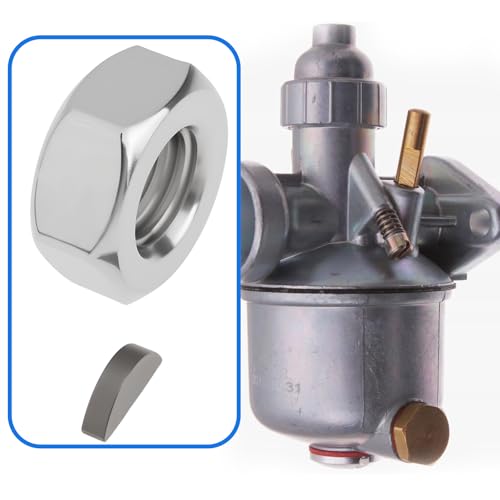 eMagTech 4 Sätze M10 Sechskantmutter Woodruff Schlüsselsatz 090027 090315 Kompatibel mit Simson SR1 SR2 SR2e KR50 Kurbelwelle