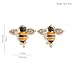 GRACE JUN Fashion Cute Small Bee Shape Clip on Earrings Without Piercing Charm Ear Clip Jewelry(bee)