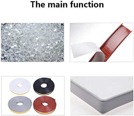 U-Shape Edge Banding, 16.4ft Self Adhesive Veneer Edging,TPE Flexible Furniture Edge Protector for Cabinet Repair Furniture Restoration (20MM, Black)