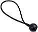 25 Pack Ball Bungee 6 inch Black | HeavyWeight 6'' Tarp Bungee Cords | Weather Resistant Tie Down Strap 5mm Thickness | For Camping, Tents, Cargo, Holding Wire and Hoses