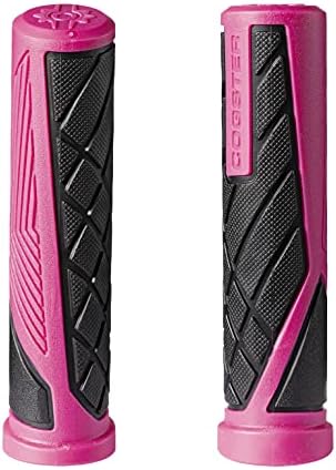 COGSTER Dash Bike Handlebar Slip-on Grips, Lightweight Rubber Grips for XC, MTB, BMX Bikes (Pink)