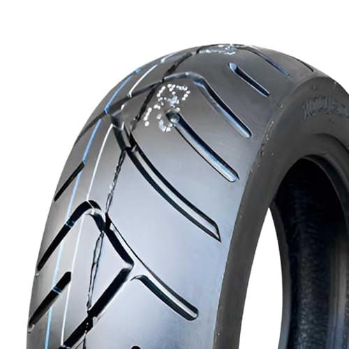 100/80-10 Schlauchloser Motorradreifen, 4 P.R., Maximale Last 155 kg, Punctursicher, Geringer Rollwiderstand for Vorder und Hinterrad bei Scootern und Mopeds, Verschleißfest