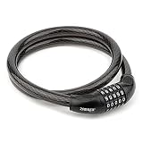 Zarker MN Bike Lock - 4 Feet High Security 5 Digit Resettable Combination Coiling Bike Cable Lock, 1