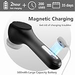 Vibrating and Rotating Face Scrubber, Waterproof Rechargeable Facial Cleansing Brush, 8 Modes Face Brush for Exfoliating and Massaging, for Removing Blackhead（Matte Black） - Image 5