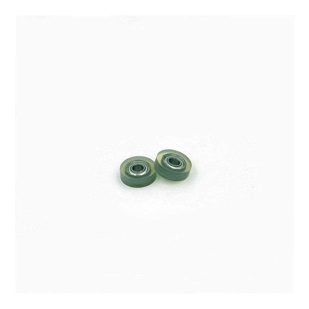 HYUJNAFZR Power Transmission Products 4Pcs PU 683 Polyurethane Covered Bearing 3x10x3mm Shaft 3mm PU60624-6 Urethane Cover Bearings PU606 Ball Bearings