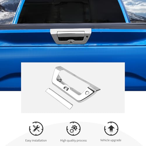for Ford F150 2015-2020 Tailgate Door Handle Cover Trim Decor Bezel,Auto Outside Rear Door Handle Covers by CheroCar - Image 5