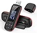 play 32gb günstig Kaufen-AGPTEK 40GB Tragbare USB MP3 Player 1 Zoll LCD Display USB Stick mit FM, Aufnahme, U3, Schwarz und Rot, 8GB Flash+32GB Karte