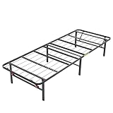 Classic Brands Hercules Black Heavy Duty Metal 14-Inch Platform Mattress Foundation Bed Frame - Twin