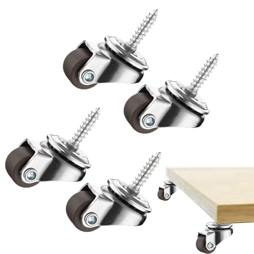Rotelle Mobili - 4 Ruote Pivotanti Silenziose | Mini Rulli
