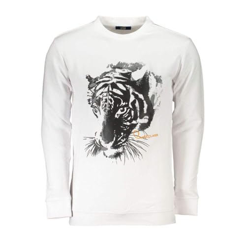 Cavalli Class Pull Homme col rond avec finitions haut de gamme de mi-saison