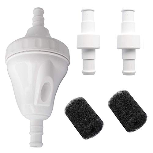 G52 Back-Up Valve D20 Hose Swivel for Compatible with Polaris 180 280 380 480 PRO 3900 Sport Vac-Sweep 380 Vac-Sweep 280 TankTrax with Scrubber Tail 9-100-3105 Pool Cleaner Replacement Tune Up Kit