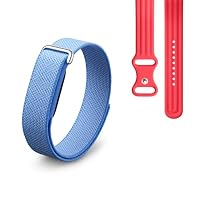 Google Fitbit Air – Aktivitätstracker ohne Display mit Fitness-Tracking, Herzfrequenzmessung – mit iOS und Android kompatibel – Lavender + Sportarmband für das Fitbit Air – Berry, S – Ansicht 1