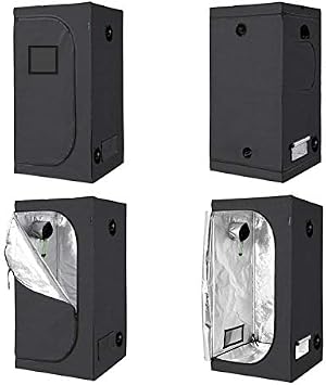 HNZXIB 120 * 120 * 200cm Indoor Plant Grow Tent w/Observation Window Mylar Non-Toxic