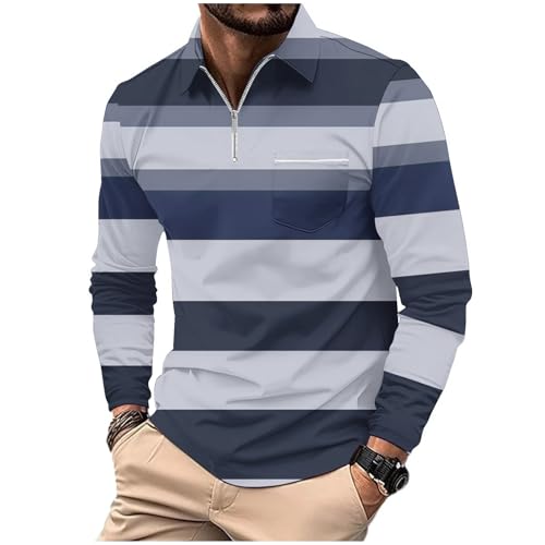 Polo à manches longues pour homme respirant anti-transpiration pour tennis