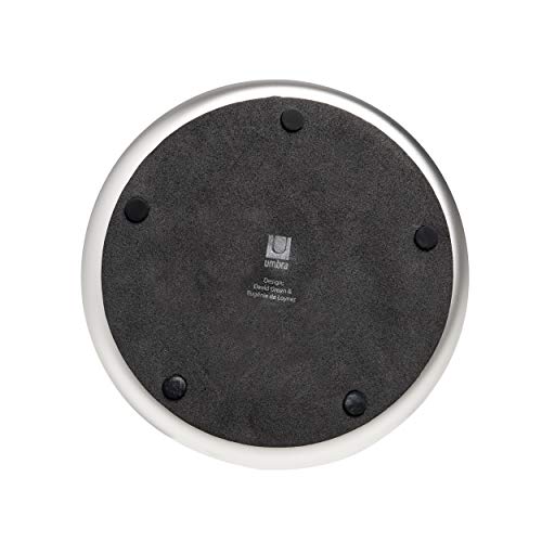 Porta Papel Toalha Keyhole Cor Niquel/preto Em Ferro E Abs Umbra Preto