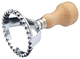 Nur von Hand spülen Kitchen Craft World of Flavours Italienischer Ravioli-Ausstecher, rund, groß, 5,5 cm