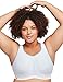 Full Figure Plus Size High Impact Wonderwire Sports Bra #9066 White/Gray