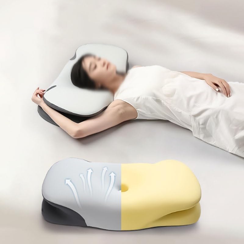 Home Hotel Slow Rebound Sleep Neck Care Ice Silk All Season Pillow