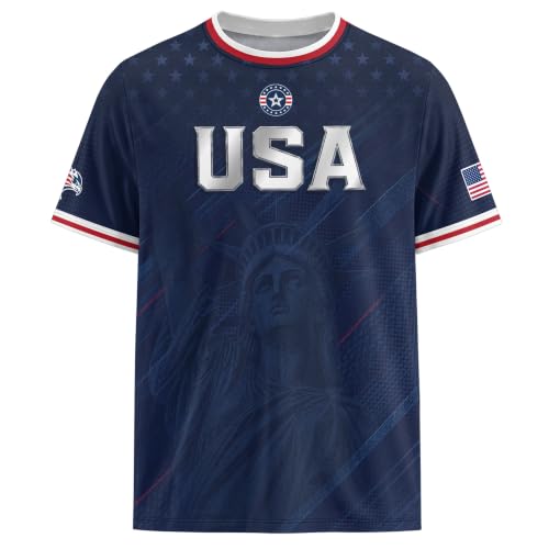 American Jersey for Men & Women, USA Jersey Soccer, USA Shirt 4 (L)