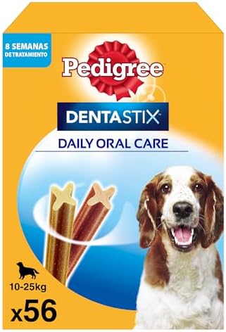 Pedigree Przekąska dla Psów do Pielęgnacji Zębów o Smaku Kurczaka i Wołowiny, 56 Sztuk