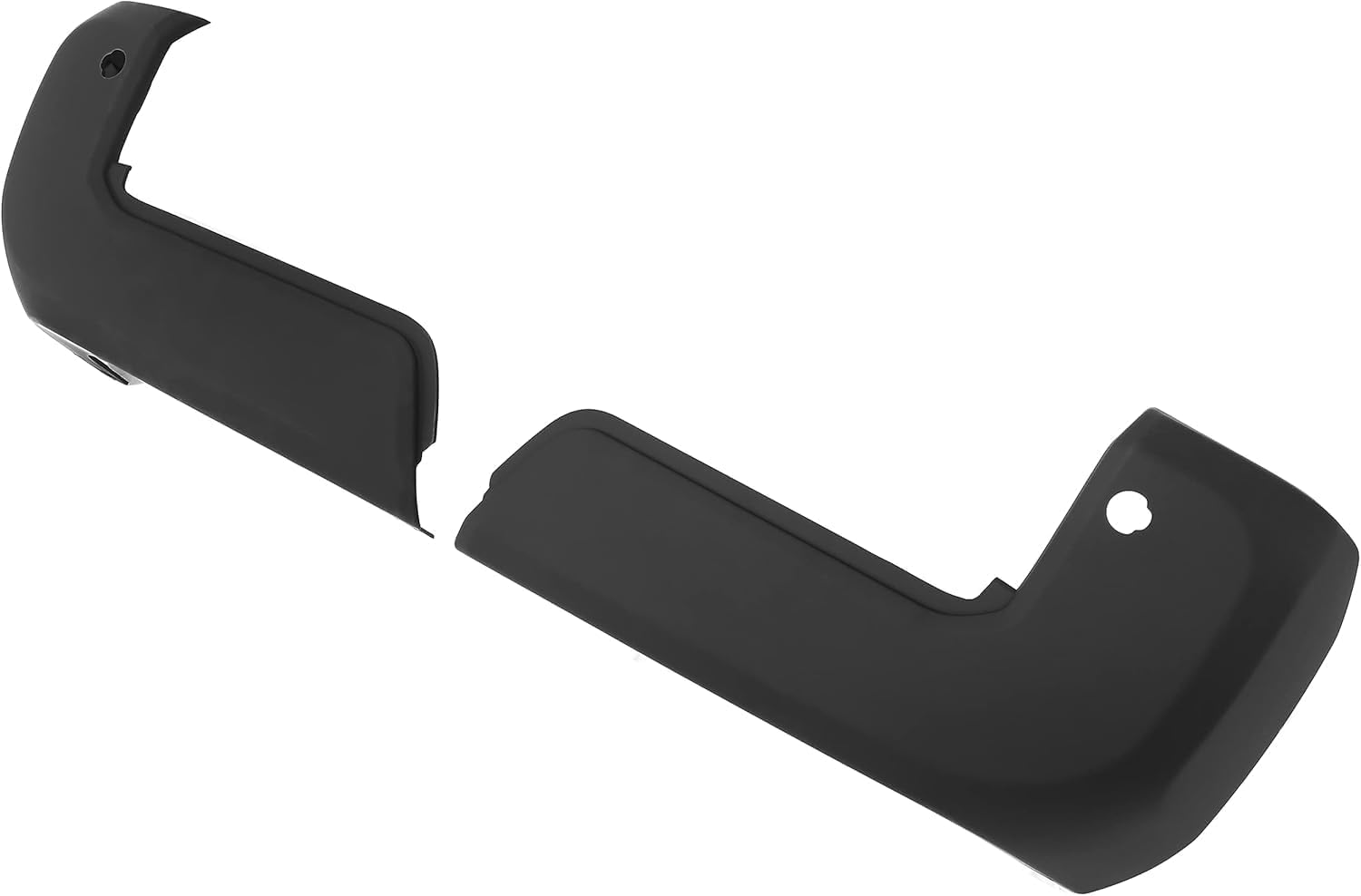 ALMULOO Pair Rear Bumper End Caps Compatible with 2016-2023 Toyota Tacoma Bumper Corner Cover Extension W/Sensor Hole Replacement for TO1104138 TO1105138 Painted Plastic